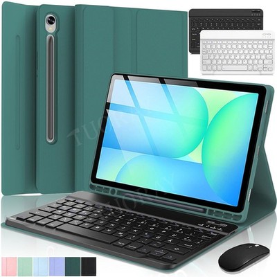 Für Samsung Galaxy Tab S11 S10 Lite S9 FE S9 S8 QWERTZ Tastatur Schutzhülle Maus