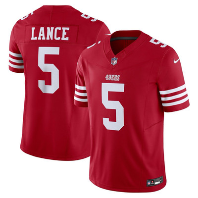Trey Lance San Fran 49ers Nike Vapor F.U.S.E. Limited Jersey - Scarlet | 2XL