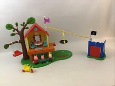 Peppa Pig Treehouse  George Fort Playset Light  Sounds NOT COMPLETE SET 
