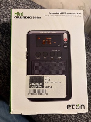 Eton elite Mini Grundig Edition AM/FM/SW Global Radio new old stock 