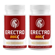 (2 Pack) Erectro Max Male Performance Drive Pills for Male Support Boost Energy