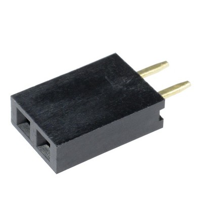 10PCS 2.54mm 2 Pins 1x2 Single Row Pitch PCB Socket Female Header *kk