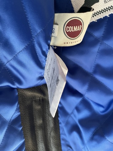 COLMAR BLACK LEATHER BIKER “HELL MADE by PHONZ” LIMITED EDIT’ JACKET EU 50 UK 40 - Picture 12 of 16