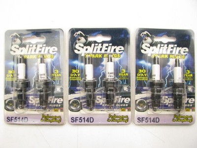 (6) Splitfire SF514D Performance Spark Plugs - 1998-2002 Ford E-150 Van 4.2L V6