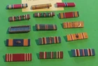 Lot of 15 WW2 Era US Military Ribbons - Pin Back (#8)