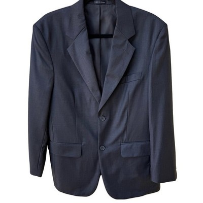 Gino Rossini Luxury Italian Super 150 Cashmere Blend Blazer Jacket Grey Mens 36S