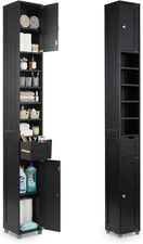 Tall Bathroom Cabinet Freestanding Storage Cabinet with Adjustable Shelf, 1 Draw
