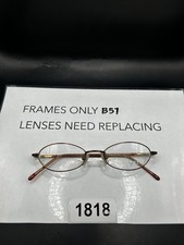 NEW Nine West 122 FU2 Eyeglasses Frame Only 45-16-130 Oval/Brown w/ Beading