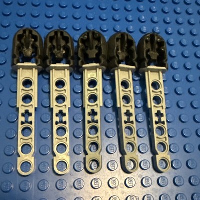 Lego 57028 57028c01 Bluish Gray Technic Projectile Arrow Black Tip Part Lot Of 5