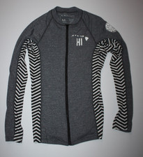 Womens Medium Rip Curl Trestles Long Sleeve Zip Rash Guard Shirt Hawaii Edition