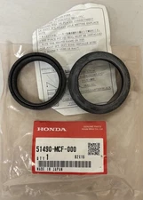 Honda CBR900RR Front Fork Seal Set, BLK 2000-2003 (2) OEM #51490-MCF-000 #S1218