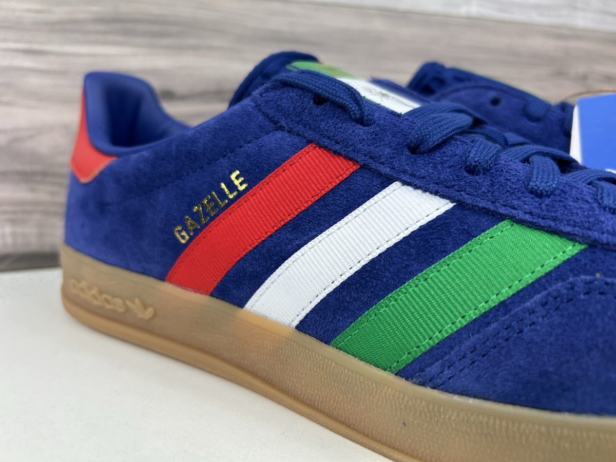Adidas Gazelle Indoor 'FIFA World Cup' Italy Blue Green (IH9666