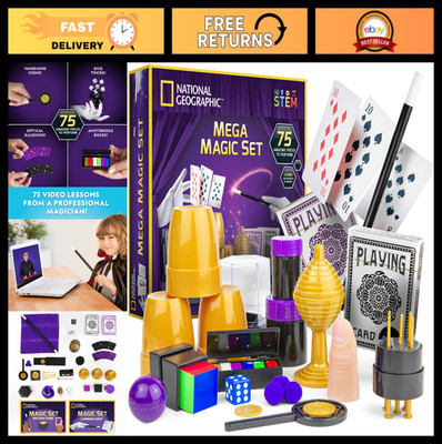 Ultimate Magic Set for Kids - 75+ Tricks, Step-by-Step Video Instructions, Fun &