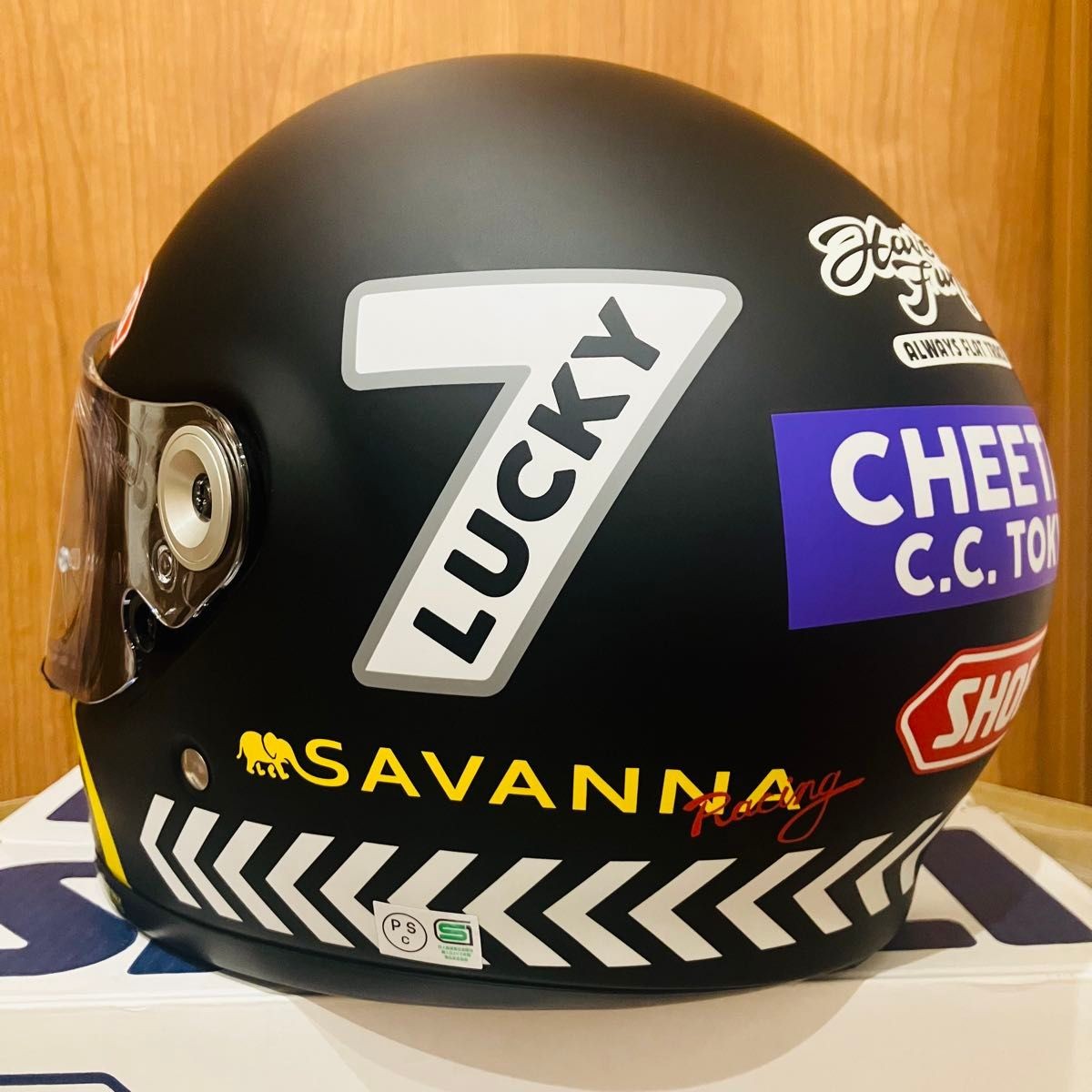 SHOEI Glamster CHEETAH CUSTOM CYCLES Full-Face Helmet Size M