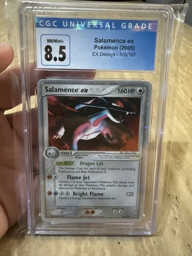 CGC 8.5 Salamence ex 2005 EX Deoxys 103/107 Holo Pokemon Card
