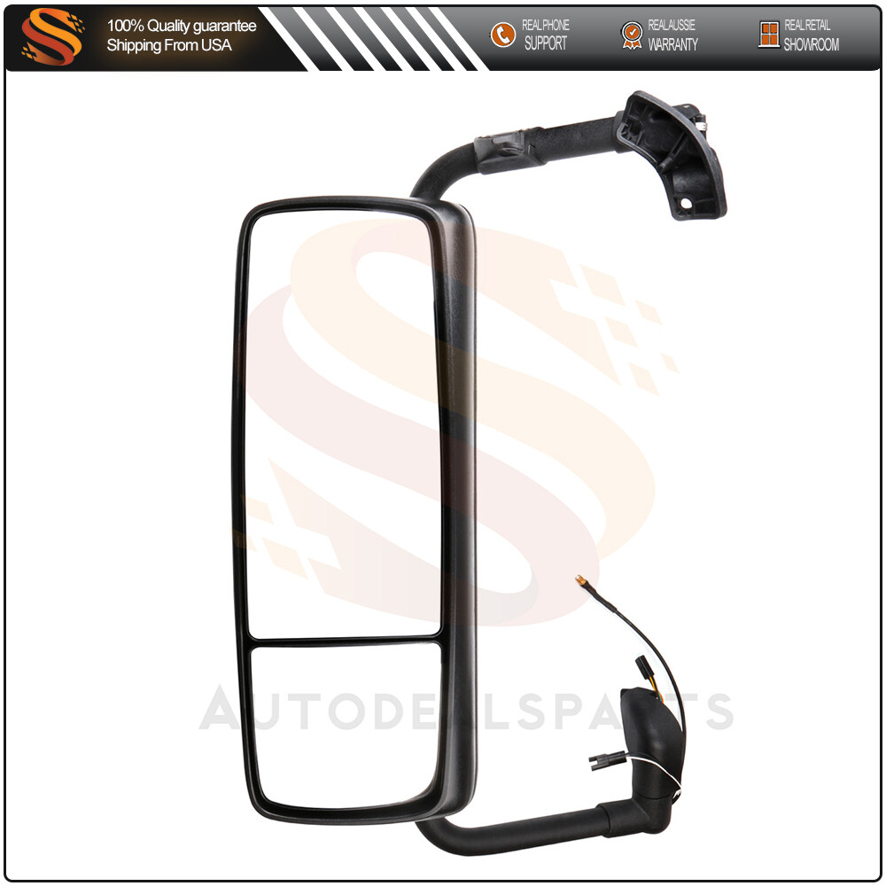 Chrome Left Driver Side View Mirror for 2015-2018 Volvo VNL
