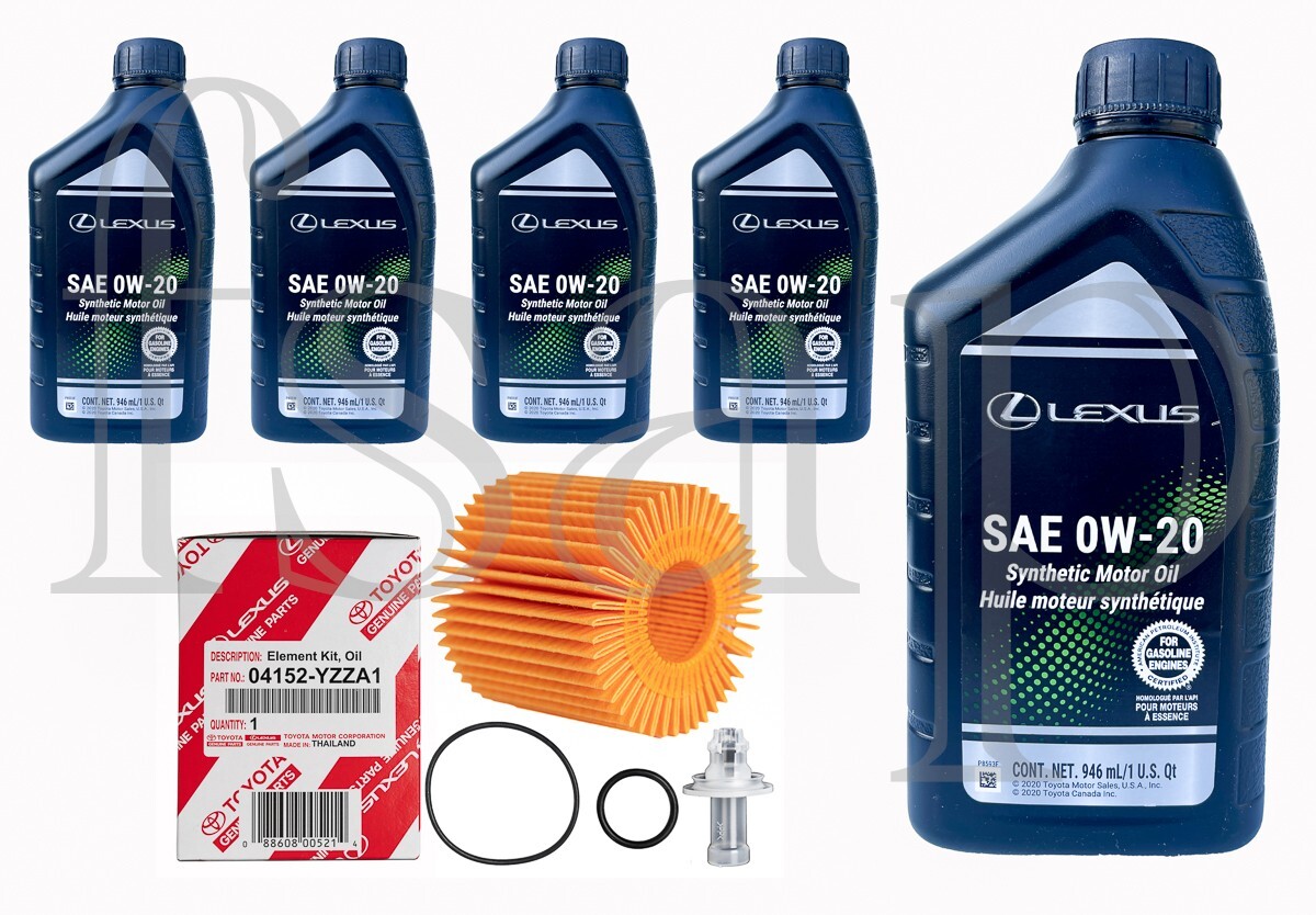 Genuine Lexus Engine Oil Change Kit for 2016 Lexus NX200T 2.0L L4