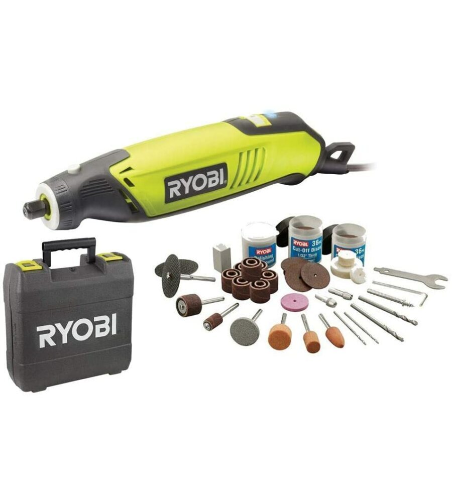 UTENSILE ROTATIVO EHT150V DA 150 WATT CON 115 ACCESSORI INCLUSI - RYOBI