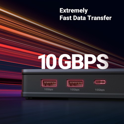 UGREEN Docking Station 9-IN-1 HUB USB C 4K60Hz RJ45 PD100W 4K60Hz HDMI 10Gbps - Photo 6/10