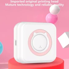 Inkless Mini Pocket Thermal Printer Wireless Photo Maker Machine or Label Paper