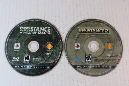 2 game lot: Resistance 1 + 2 (Sony Playstation 3, PS3) Authentic, discs only