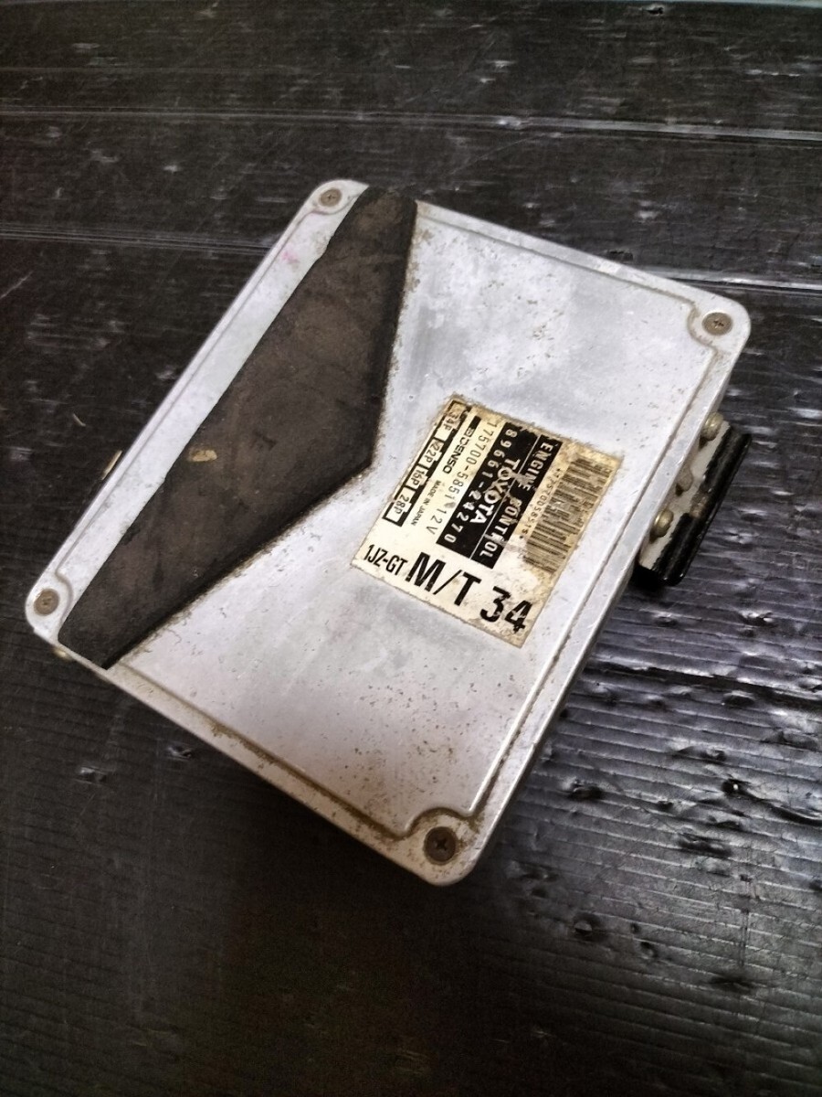 TOYOTA Mark II JZX100 1JZ-GTE vvti 5MT ECU Engine Computer 89661 