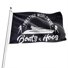 New Prestige Worldwide Banner Flag 3x5 FT Party Garden House Outdoor College Man