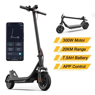 Adult Electric Scooter 20KM Range Foldable Commuter E-Scooter - APP & Suspension