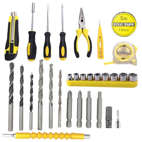 3 in 1 Cordless Power Tool 20V Impact Hammer Drill Screwdriver Bits Socket Set - Picture 9 of 12