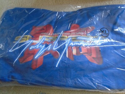 Supreme Yohji Yamamoto Tekken 2 Hoodie Royal Blue XL Game Box Logo