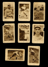 (8) LOT OF 1923 V100 Willard's Chocolates Baseball Peckinpaugh Burns Mitchell
