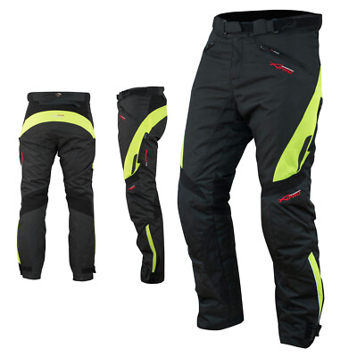 Damen Hose Wasserdicht Motorrad Thermopolster Atmungsaktiv Fluo