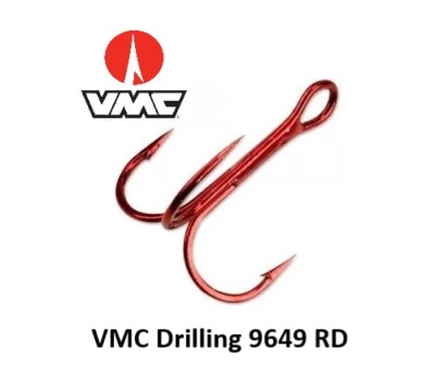  VMC Drilling 9649 RD rot hochwertiger Hi-Carbon Stahl, Größe 2, 5 St. pro Pack 