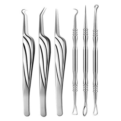  Blackhead and Acne Extractor Kit, Professional Pimple Popper Tool Kit, Acne 