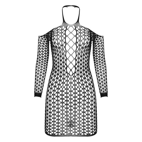 Womens Hollow Out Mini Dress See-through Bodycon Dresses Fishnet Sheer Nightwear - Picture 8 of 61
