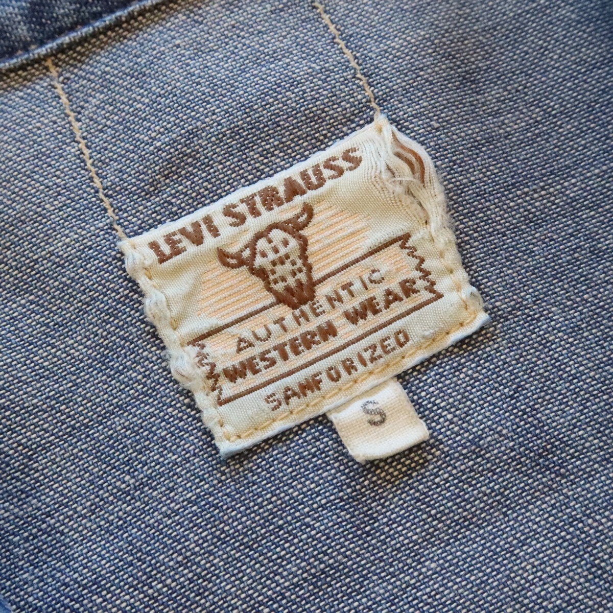 Vintage Levis Collection Shorthorn Western Wear Sanforized Denim