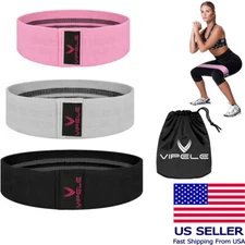 VIPELE Hip Resistance Band Circle Loop Workout Warmups Squats Mobility Stretchin