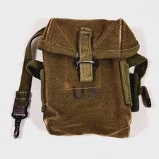 US Military M1956 Case Small Arms Ammunition Canvas Magazine Pouch Korea Vietnam