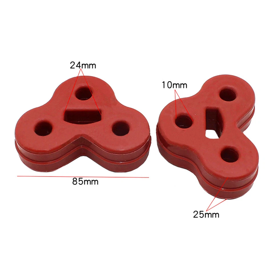 Percha aislante de tubo trasero rojo Fit 2010 2011-18 Jaguar XJ XF XJ Foto 3 de 4