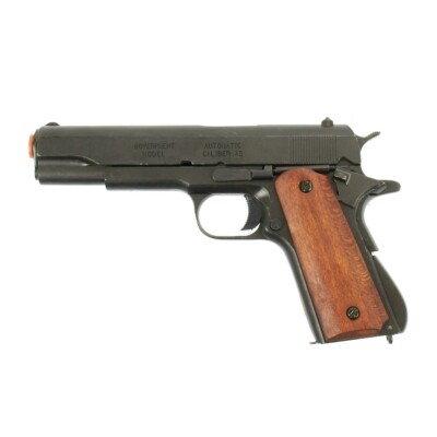 Denix Colt 1911 Non-Firing Full Size Metal Prop Gun, Black With