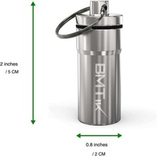 Portable Pocket Ashtray with Lid (Raw Non Vintage Metal Ashtray) 1 Pack