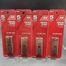 Lot of 20 ACE 2.25" (57mm) Paint Scraper Carbon Double Edge Blades #1500297