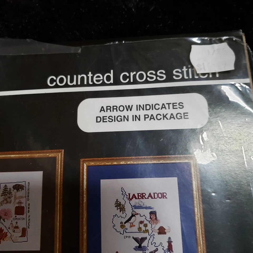 Janlynn Las Provincias de Canadá MANITOBA Kit Cruz Contada 71-91 KIT ABIERTO 8 x 10 Foto 4 de 4