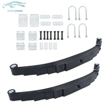 6 Leaf Springs 7000lb Single Trailer Axle Suspension Kit w/ U-bolt & Hanger Kit
