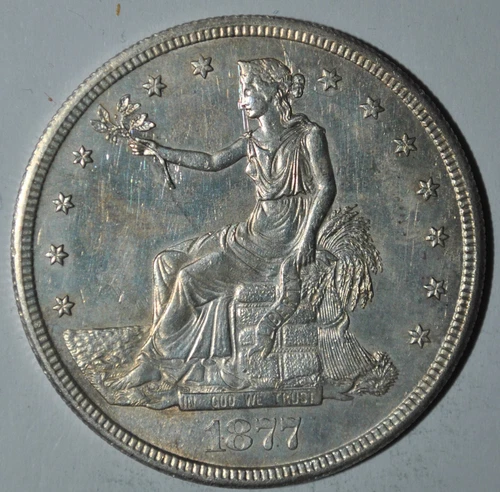 1877-S Trade Dollar   UNC Details  {{{C604