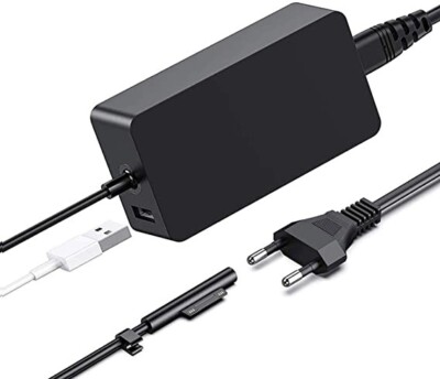 Surface Pro Ladegerät,65W 15V 4A Microsoft Surface Pro Netzteil für Surface Book