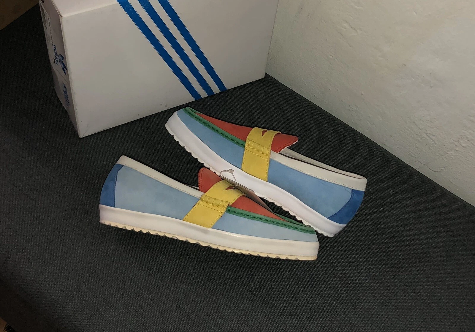 Mocassino slip on Adidas x Jeremy Scott JS multicolore taglia 4 5 nuovo