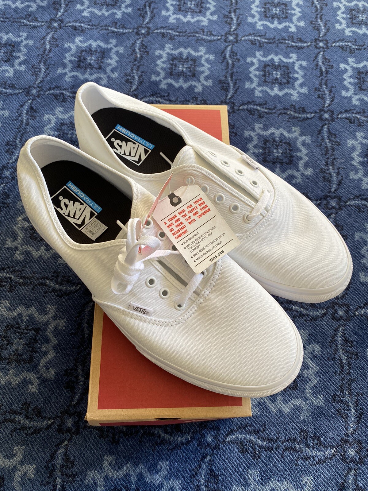 vans authentic full white original