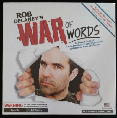NIB Rob Delaney's War of Words (2013) Factory Sealed Adult Themed