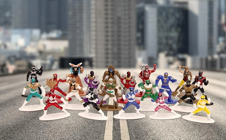 Figuras coleccionables de metal fundido a presión de 1,65" de Jada Power Rangers - Paquete de 20 *NUEVO* Foto 3 de 4